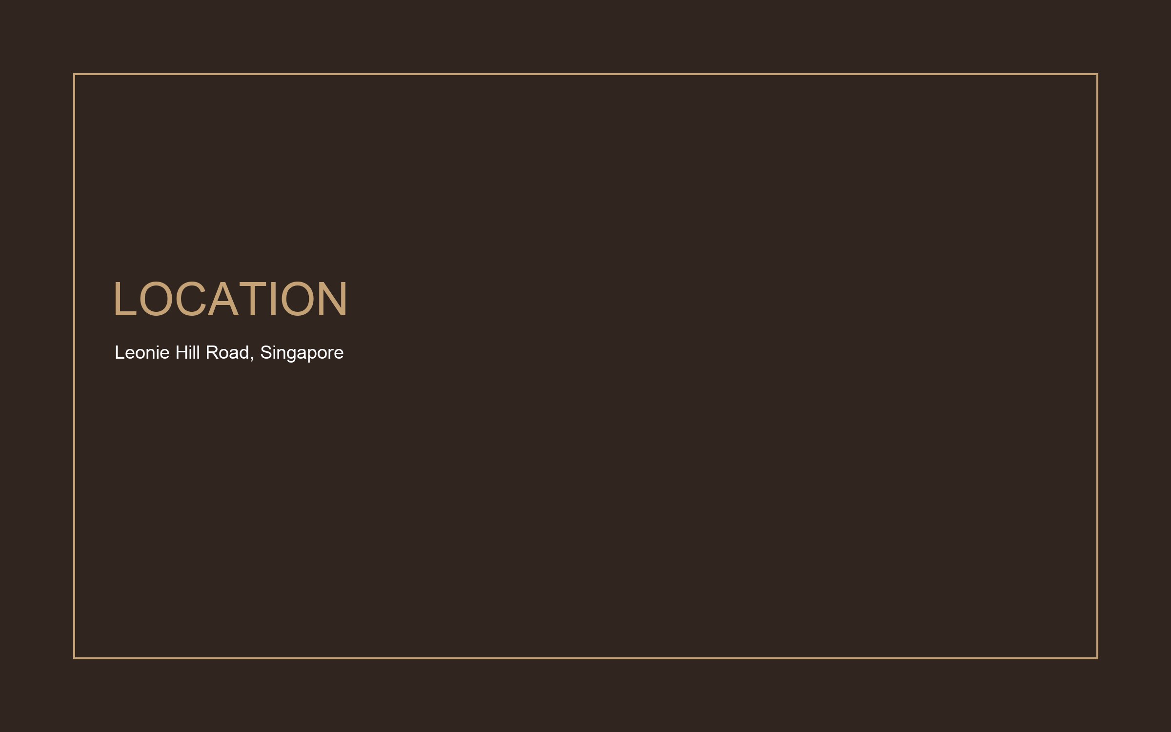One Leonie Residences location and connectivity map
