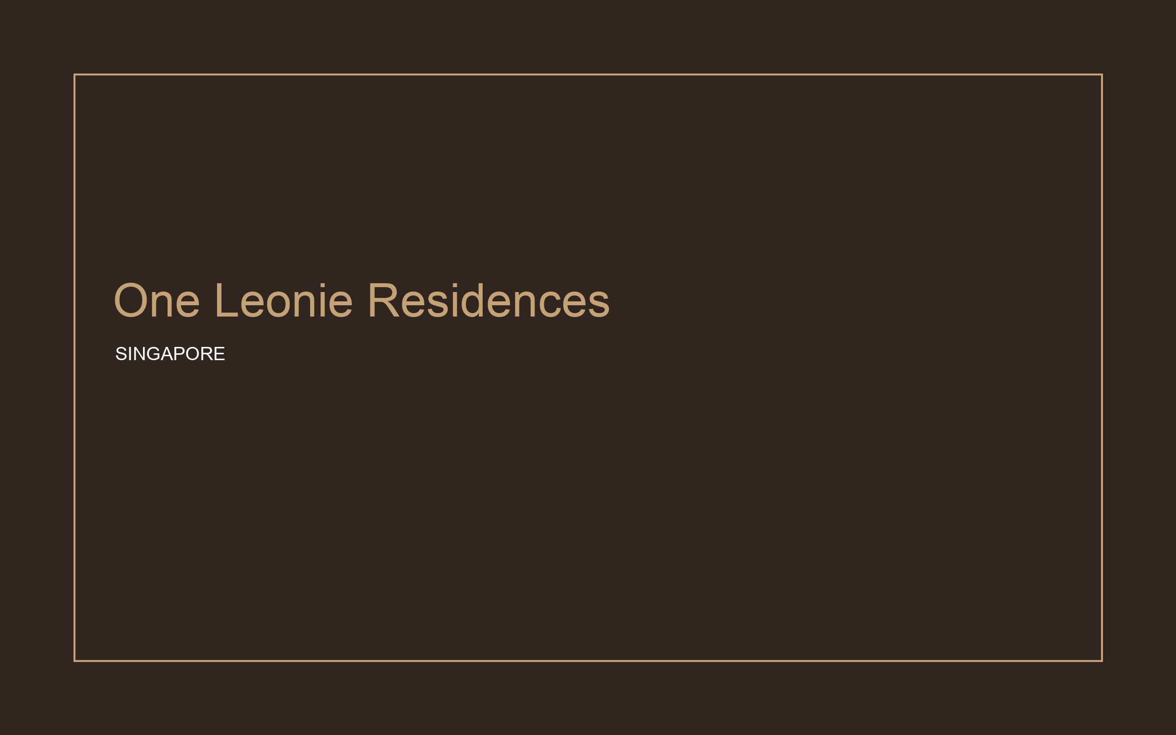One Leonie Residences